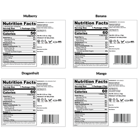 ALOR Freeze Dried Fruit Bundle (8 or 16 packs x 15g)