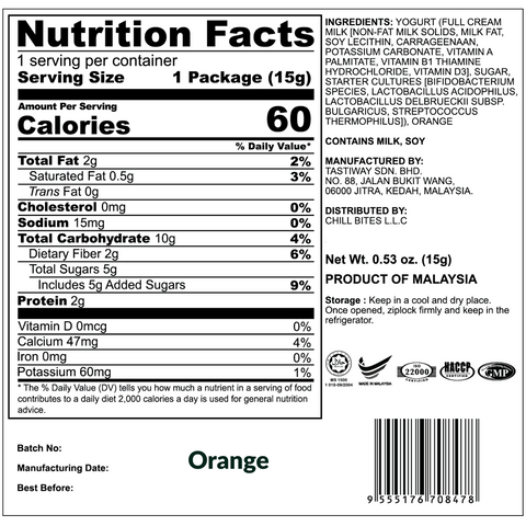 ALOR Freeze Dried Yogurt Bundle, (7 or 14 packs)