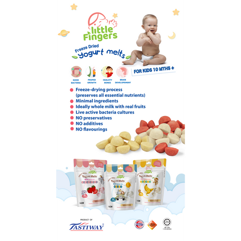 ALOR Little Finger Baby Yogurt Melt Milk, 15g (6 or 12 packs)