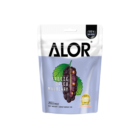 ALOR Freeze Dried Mulberry, 15g (6 or 12 packs)
