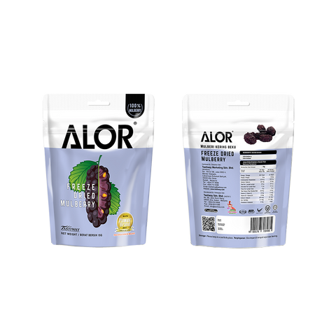 ALOR Freeze Dried Mulberry, 15g (6 or 12 packs)