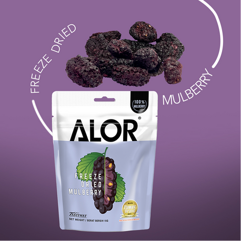 ALOR Freeze Dried Mulberry, 15g (6 or 12 packs)