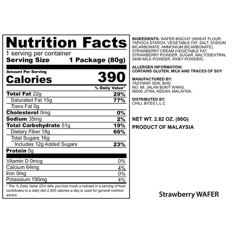 ALOR Strawberry Wafer, 80g