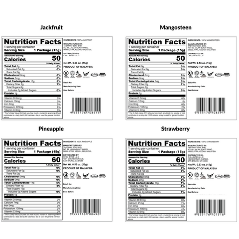 ALOR Freeze Dried Fruit Bundle (8 or 16 packs x 15g)