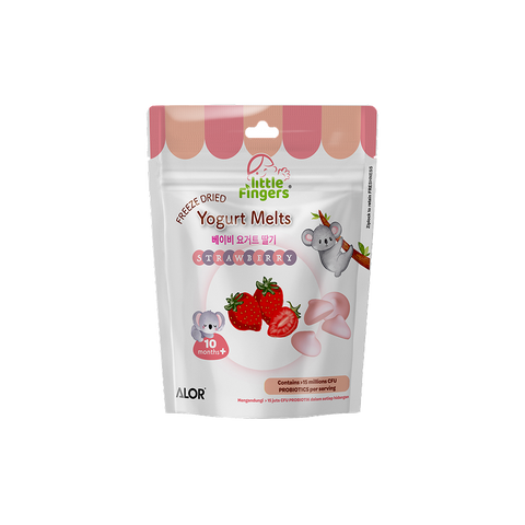 ALOR Little Finger Baby Yogurt Melt Strawberry, 15g (6 or 12 packs)
