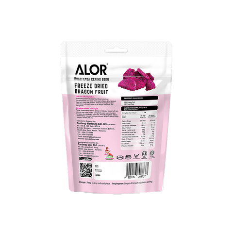 ALOR Freeze Dried Dragonfruit, 15g (6 or 12 packs)