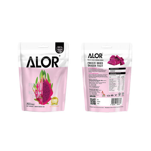 ALOR Freeze Dried Dragonfruit, 15g (6 or 12 packs)