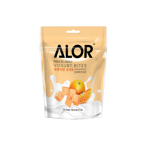 ALOR Freeze Dried Yogurt Orange, 15g(6 or 12 packs)