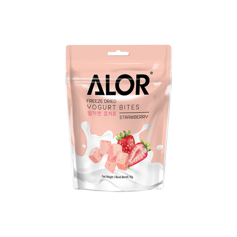ALOR Freeze Dried Yogurt Strawberry, 15g (6 or 12 packs)