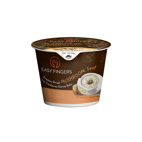 ALOR Easy Finger Instant Mushroom Soup, 30g (8 Packs)