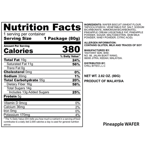 ALOR Pineapple Wafer, 80g